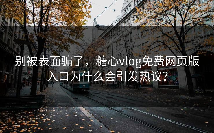 别被表面骗了，糖心vlog免费网页版入口为什么会引发热议？